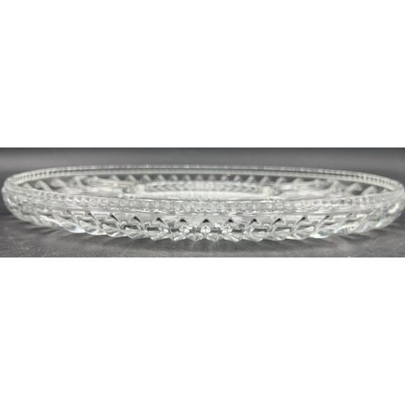 1980s Godinger Silver Plated Grape Oval Relish Tray w/ Glass Insert 16x12 VTG - Picture 5 of 15